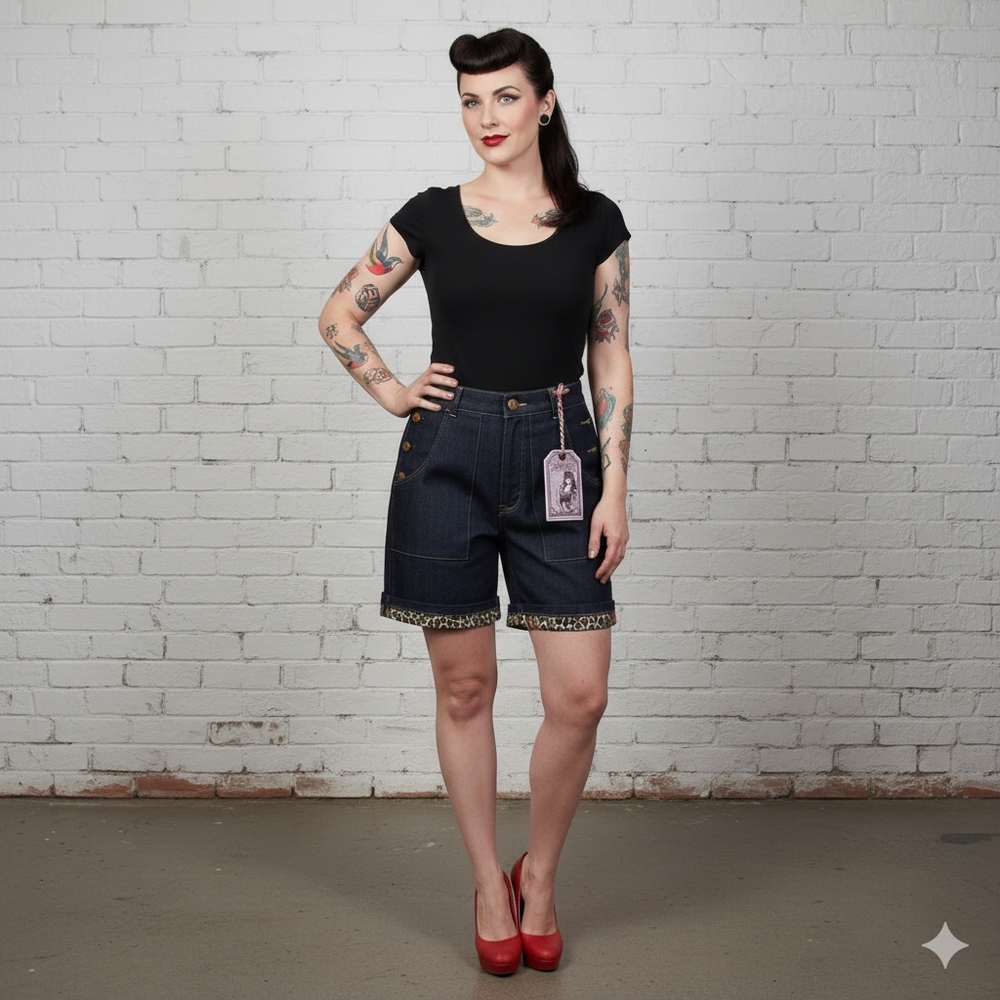 BNWT rumble59 High Waisted Denim shorts